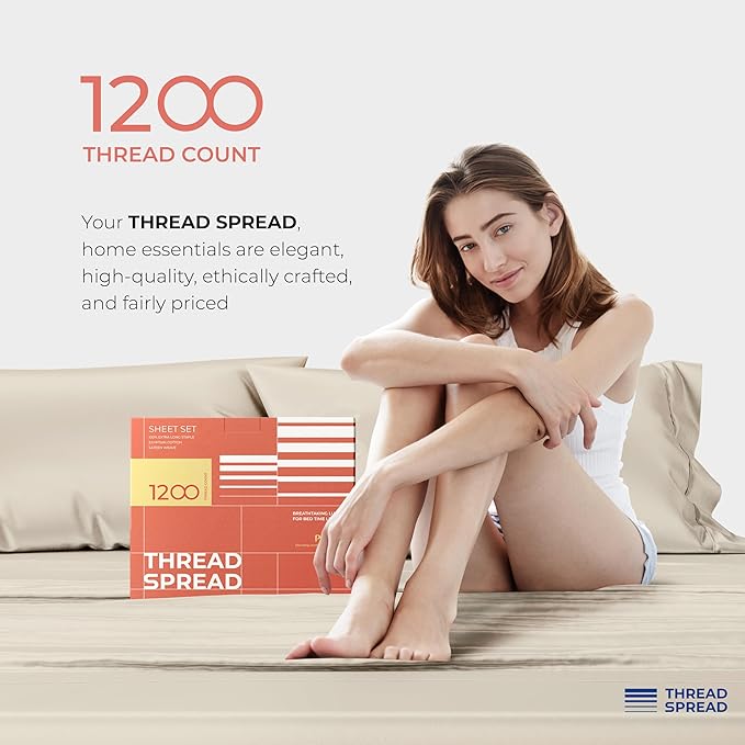 Cooling Bed Sheet Set - King - 17 in Deep Pocket - 4 Piece