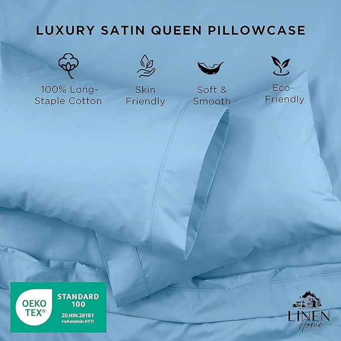 Linen Pillowcase Set - Queen - 2 Piece