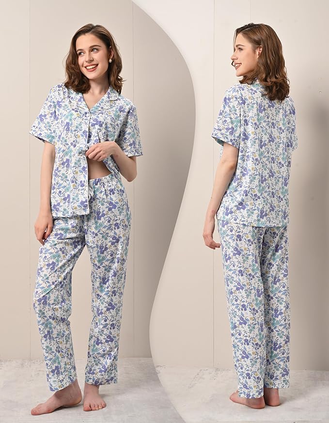 Women's 100% Cotton Pajama Set - 2 Piece