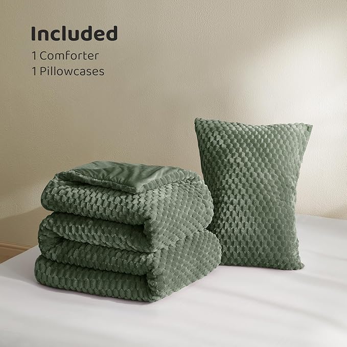Flannel Comforter Set - Queen - 2 Piece