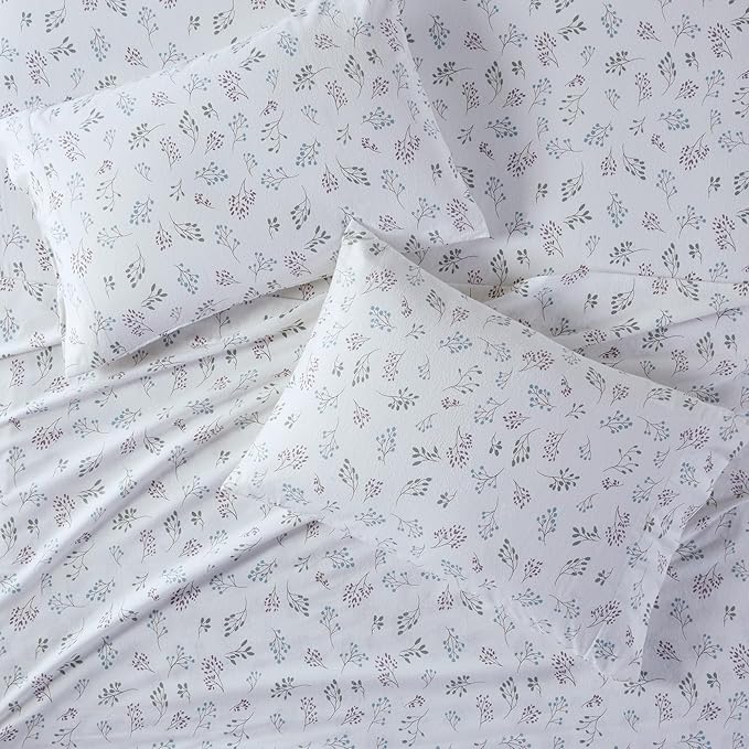 100% Cotton Bed Sheet Set - King - 4 Piece