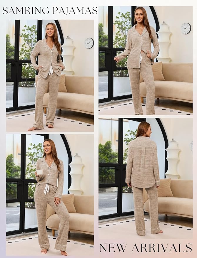 Women's Pajama Set - Long Sleeve - 2 Piece
