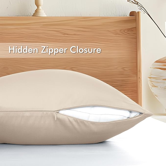 Bamboo Cooling Pillowcase Set - Queen - 4 Pack - 4 Piece