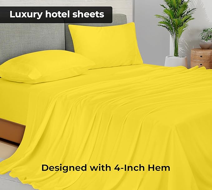 Microfiber Flat Sheet - Queen - 2 Pack