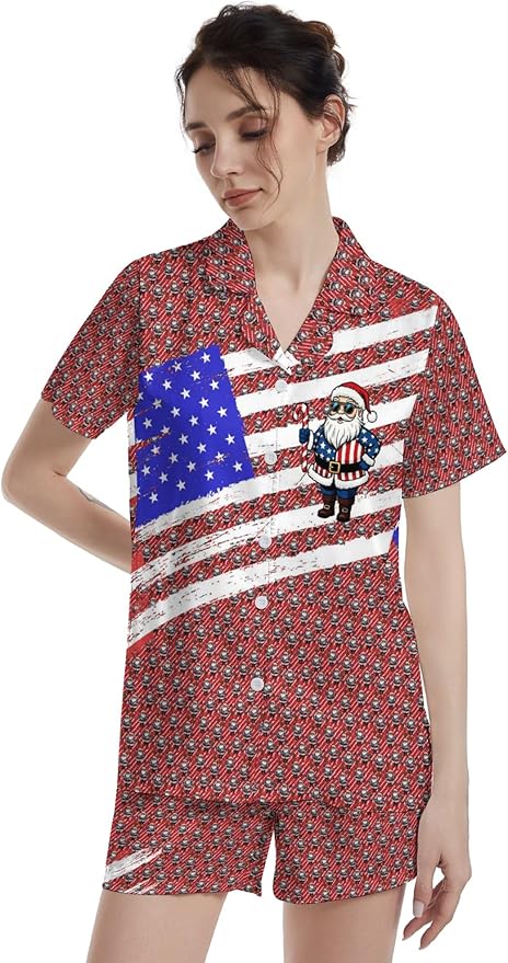 Women's Pajama Set - Short Sleeve - 2 Piece