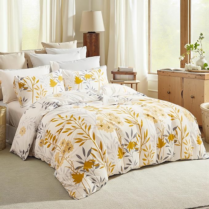 100% Cotton Duvet Cover Set - King - 3 Piece