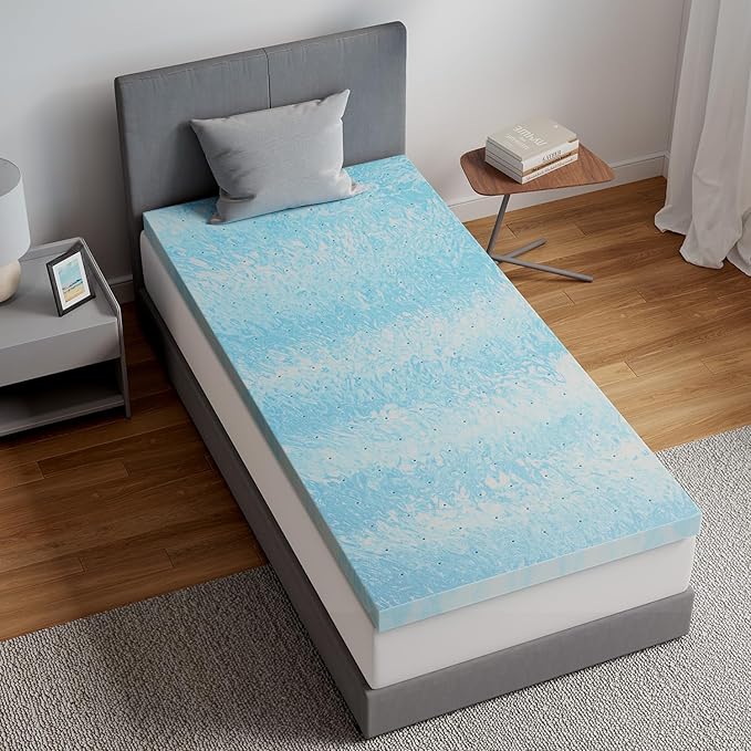 Memory Foam Cooling Mattress Topper - Twin XL