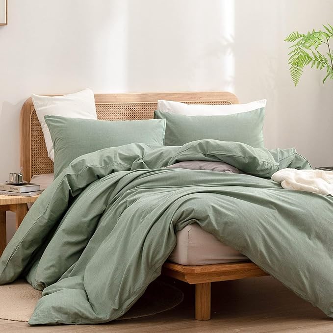 Linen Duvet Cover Set - Full - 3 Piece