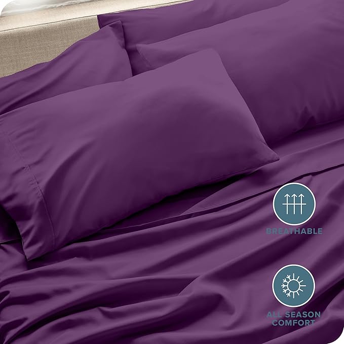 Microfiber Cooling Pillowcase Set - Queen - 4 Pack - 4 Piece