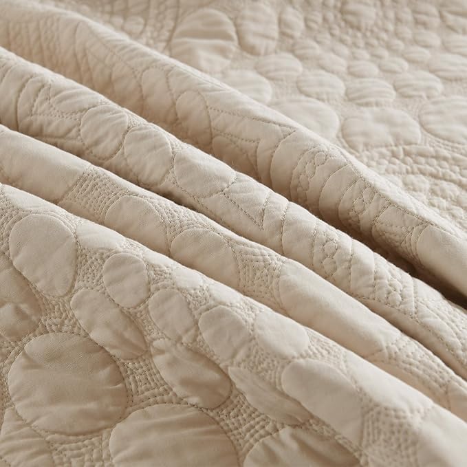 100% Cotton Quilt Set - King - 3 Piece