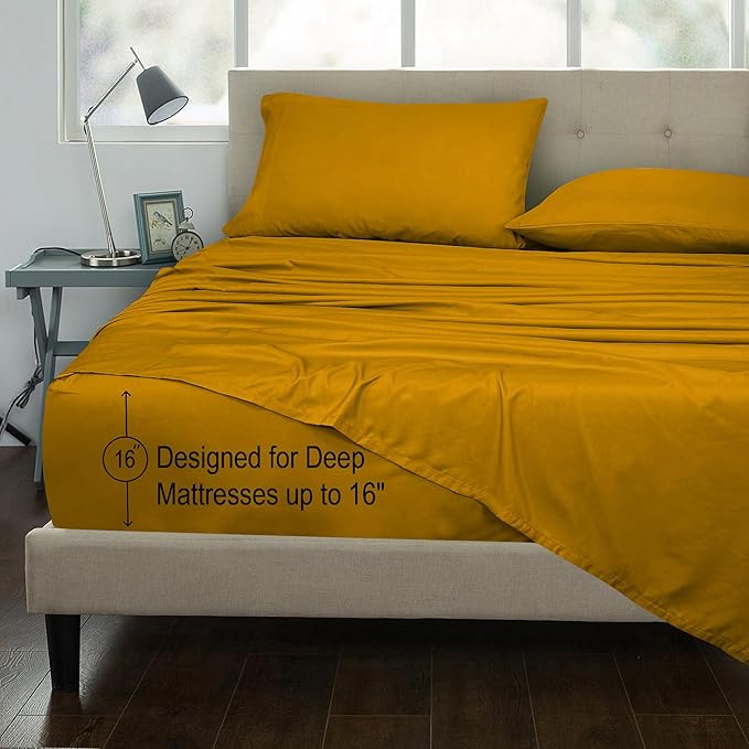 Bed Sheet Set - King - 4 Piece