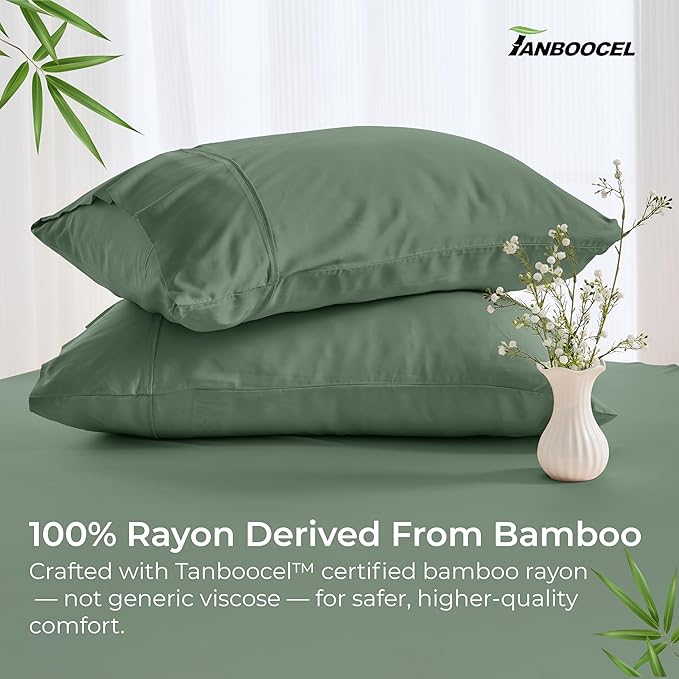 Bamboo Cooling Pillowcase Set - King - 2 Piece