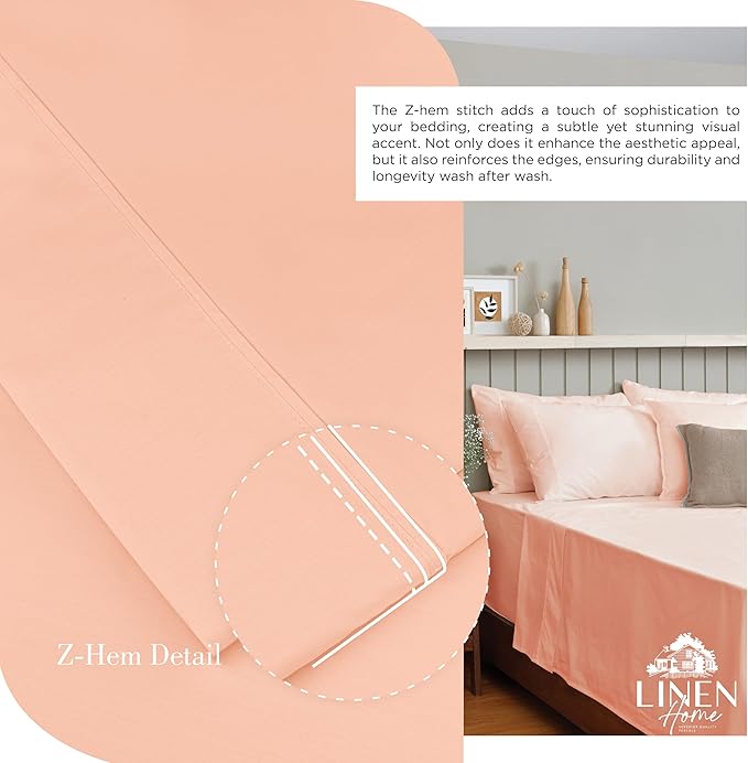 100% Cotton Bed Sheet Set - Twin - 3 Piece