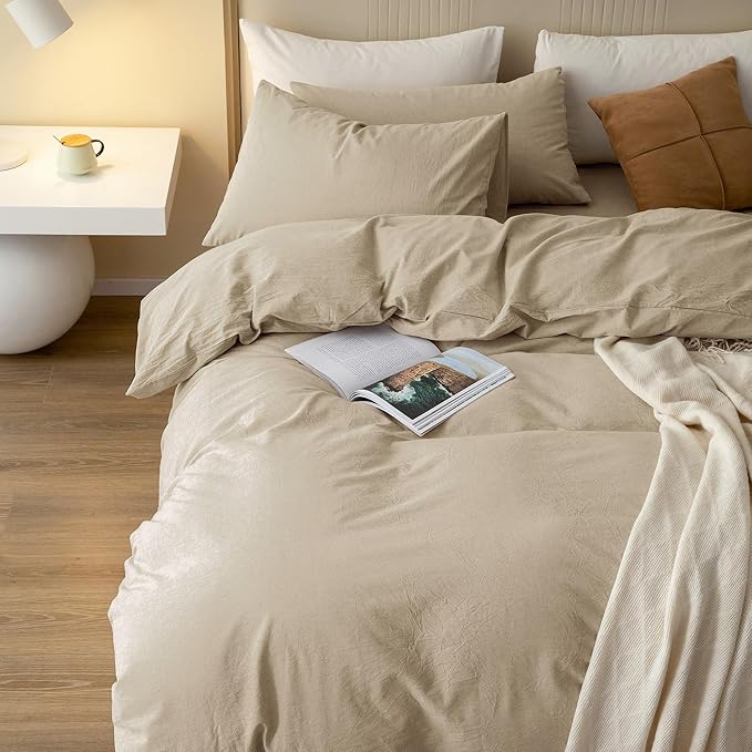 Linen Duvet Cover Set - King - 120 x 98 in - 3 Piece