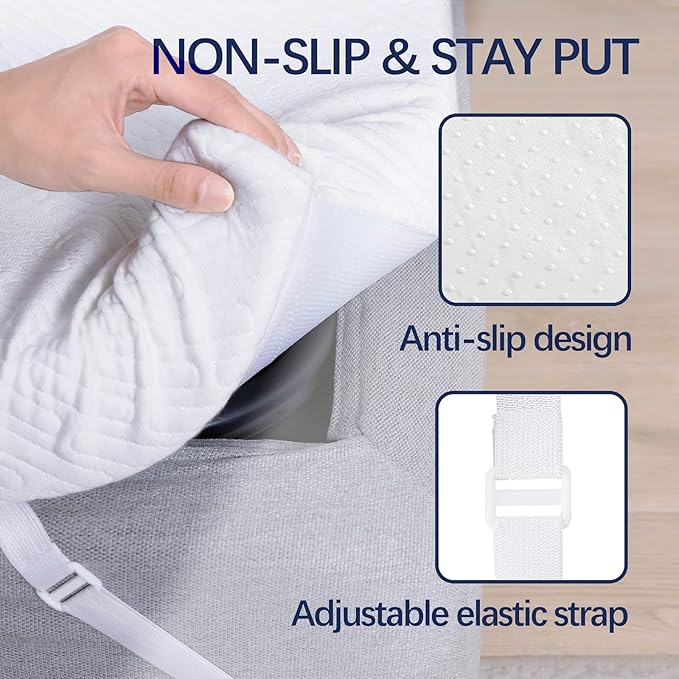 Bamboo Cooling Mattress Topper - King