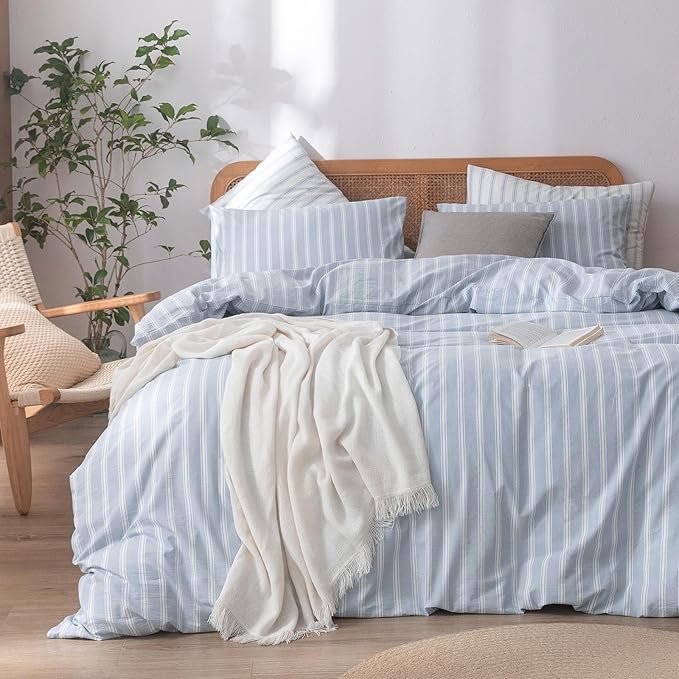 Linen Duvet Cover Set - King - 3 Piece