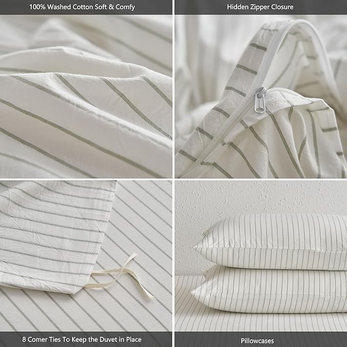 Linen Duvet Cover Set - Full