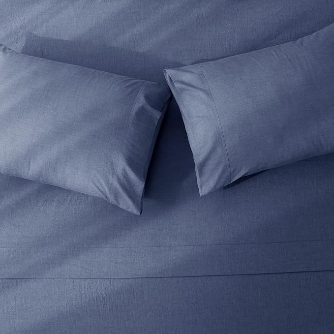 Linen Bed Sheet Set - King - 4 Piece