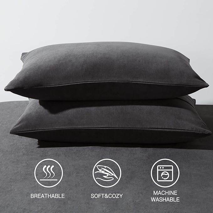 Microfiber Pillowcase Set - Queen - 20 x 30 in - 2 Pack - 2 Piece