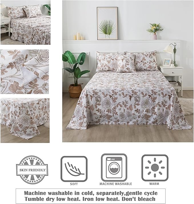 Bed Sheet Set - California King - 4 Piece