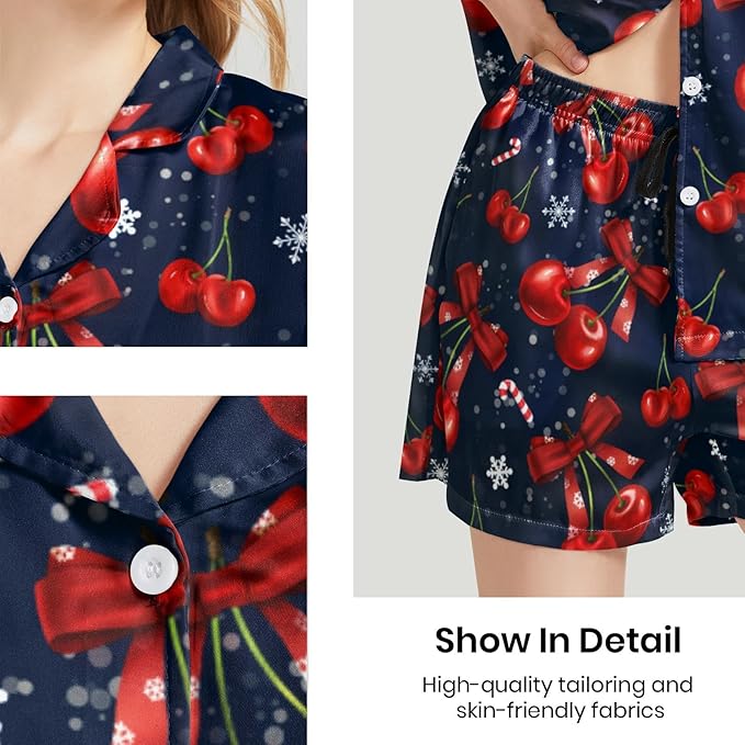 Women's Pajama Set - Short Sleeve - 2 Piece