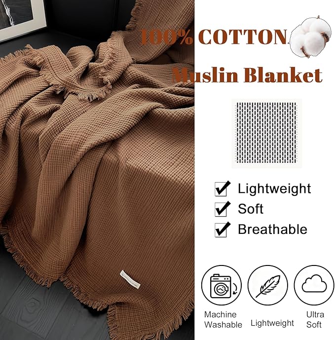 100% Cotton Blanket - Twin