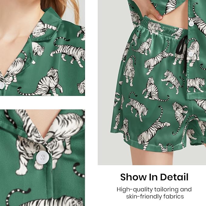 Women's Pajama Set - Short Sleeve - 2 Piece