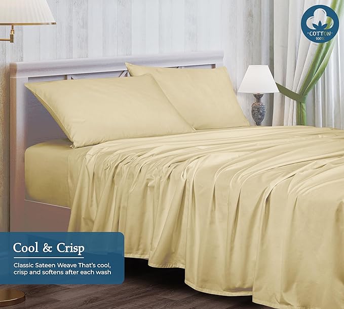 Cooling Bed Sheet Set - Queen - 4 Piece