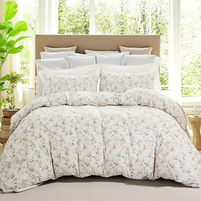 100% Cotton Duvet Cover Set - Queen - 3 Piece