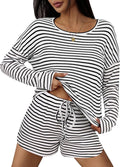 Shorts Pajama Set - Long Sleeve - 2 Piece