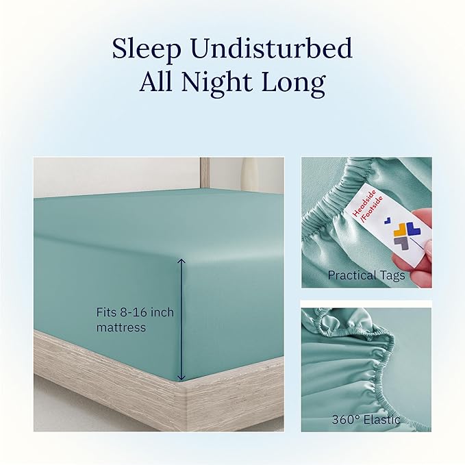 100% Cotton Fitted Sheet - Queen