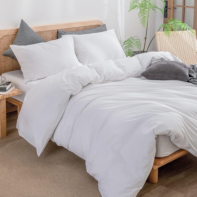 Linen Duvet Cover Set - King - 3 Piece