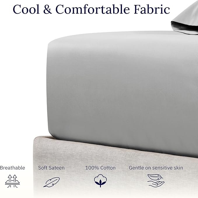 100% Cotton Fitted Sheet - Twin XL