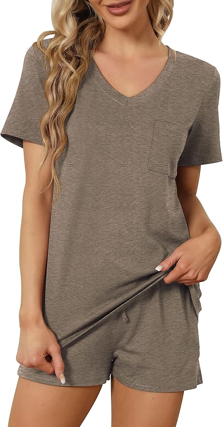 Women's Pajama Set - Short Sleeve - 2 Piece