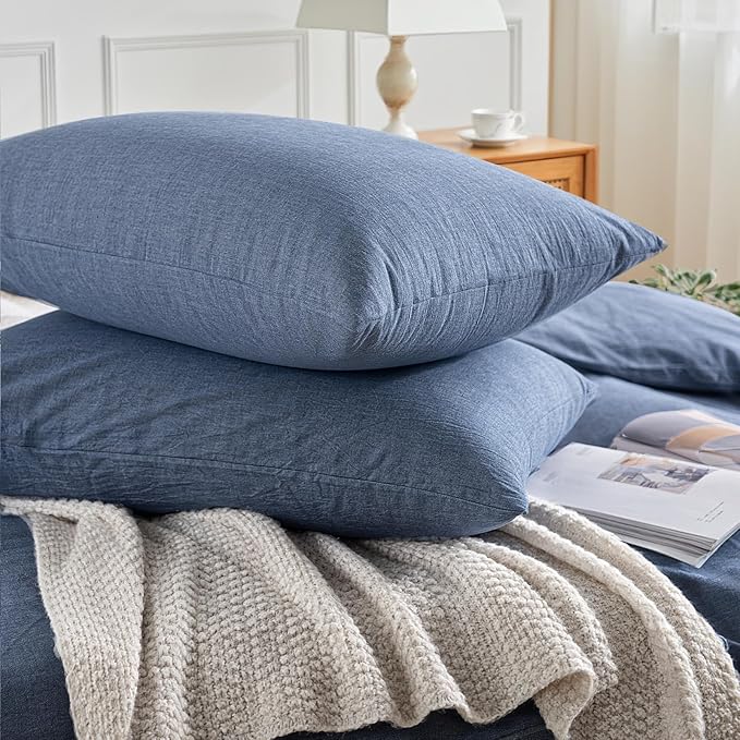 Linen Duvet Cover Set - King - 3 Piece