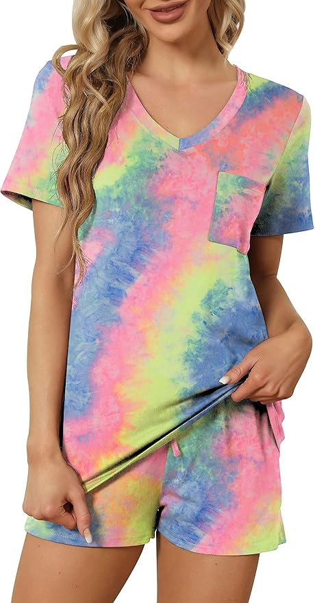 Women's Pajama Set - Short Sleeve - 2 Piece