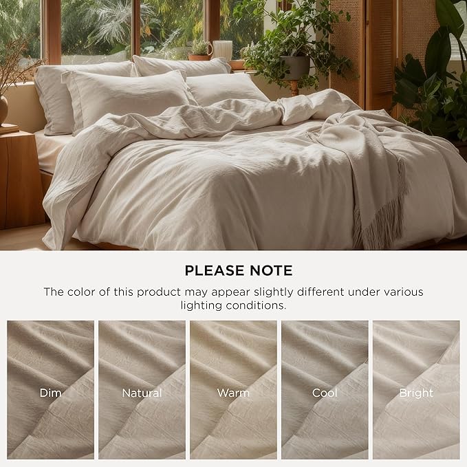 Linen Duvet Cover Set - Queen