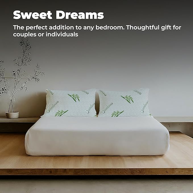 Bamboo Cooling Bed Pillow - Standard - 2 Pack