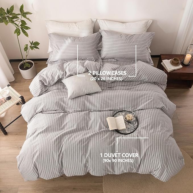 Linen Duvet Cover Set - Queen