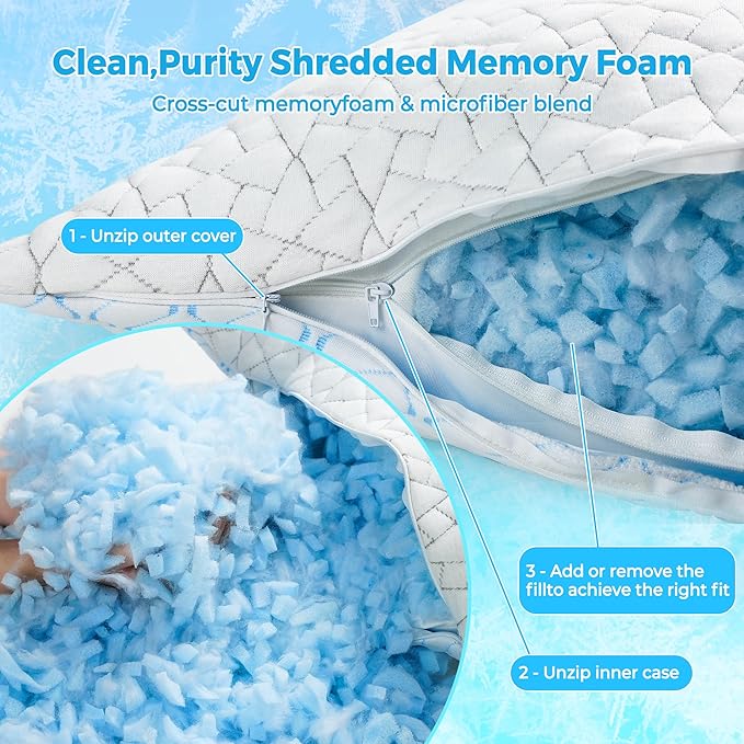 Memory Foam Cooling Body Pillow