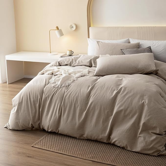 Linen Duvet Cover Set - King - 104 x 90 in - 3 Piece