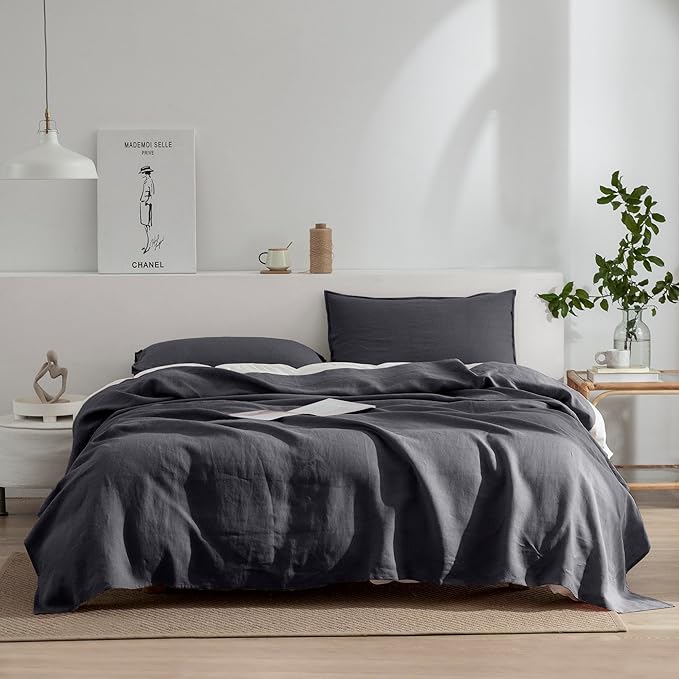 Linen Bed Sheet Set - Full - 4 Piece