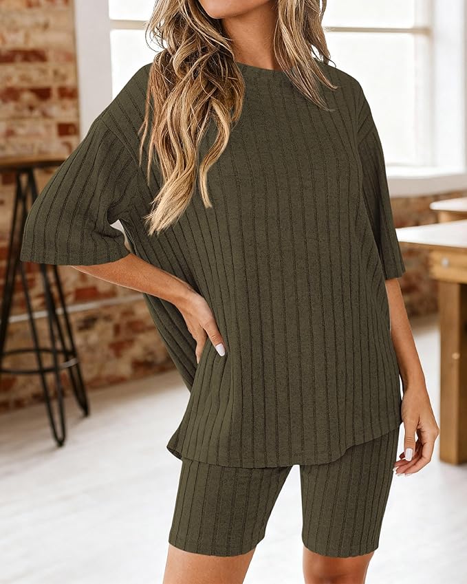 Shorts Pajama Set - Short Sleeve - 2 Piece