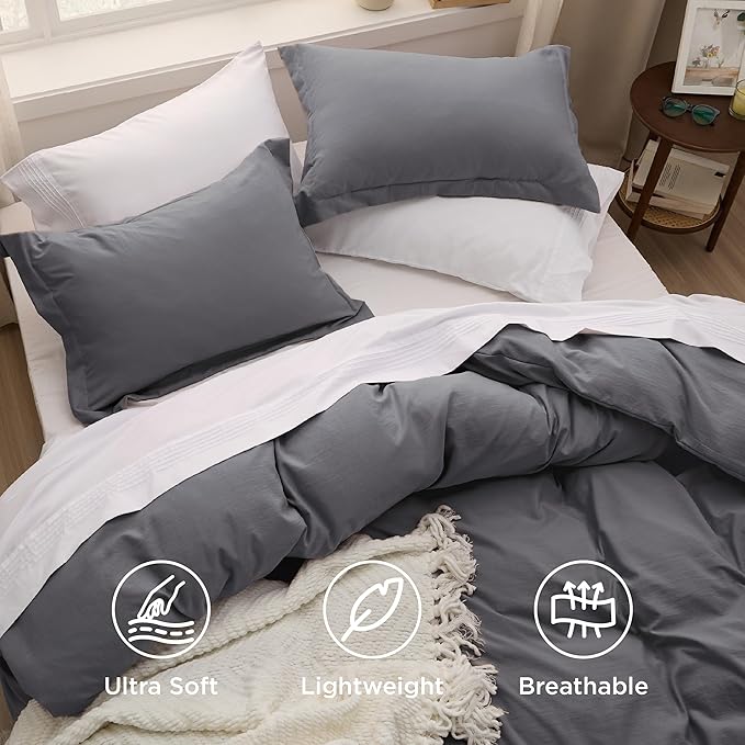 Duvet Cover Set - Queen - 98 x 98 in - 3 Piece