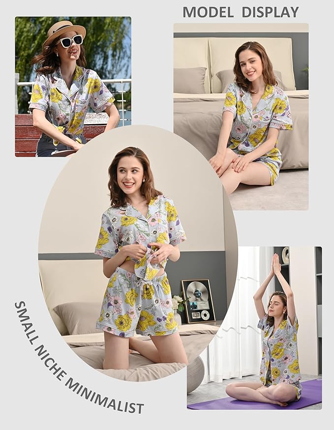 Women's 100% Cotton Pajama Set - 2 Piece