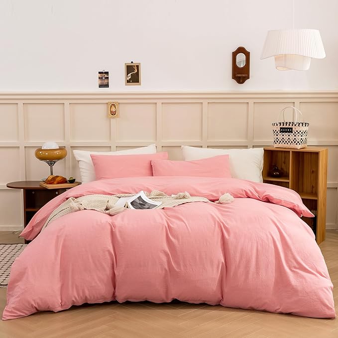 Linen Duvet Cover Set - Queen - 3 Piece
