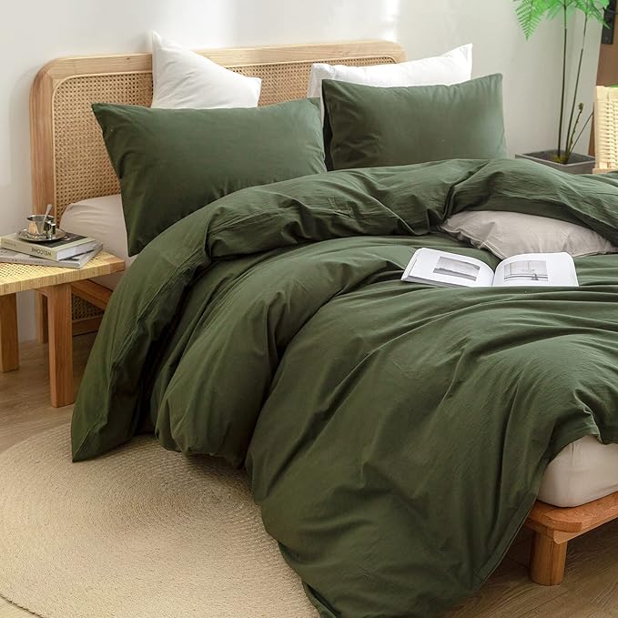 Linen Duvet Cover Set - King - 3 Piece