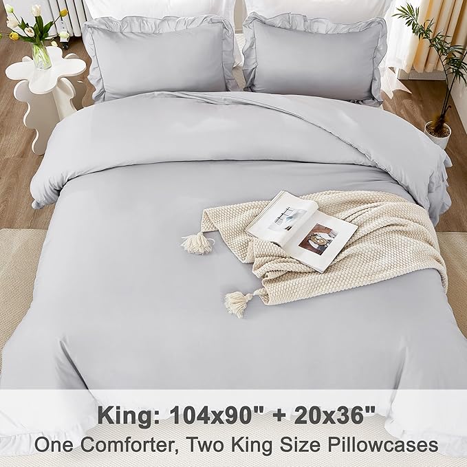 Microfiber Comforter Set - King - 104 x 90 in - 3 Piece