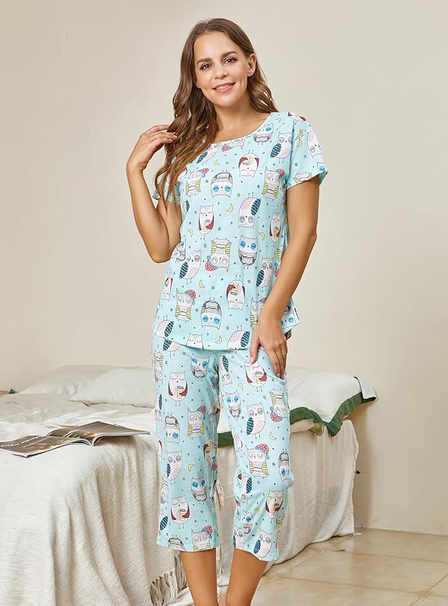Women's Capri Pajama Set - 2 Piece