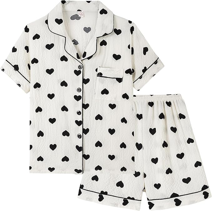 Shorts Pajama Set - Short Sleeve - 2 Piece